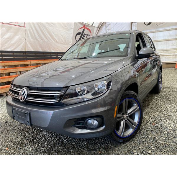 PARKSVILLE - 2013 VOLKSWAGEN TIGUAN SILVER  144820 KMS - D556586