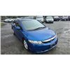 Image 6 : DUNCAN - 2011 HONDA CIVIC BLUE  197485 KMS - J000081