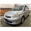 Image 2 : PARKSVILLE - 2007 HONDA FIT SILVER 327675 KMS - B804994