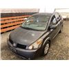 Image 4 : PARKSVILLE - 2005 NISSAN QUEST GREY 183707 KMS TMU - B107221