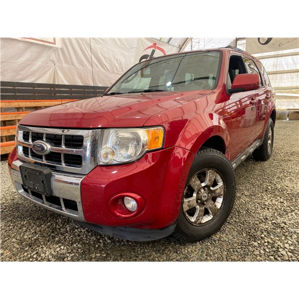 PARKSVILLE - 2010 FORD ESCAPE RED  280657 KMS - BA05901