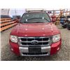 Image 6 : PARKSVILLE - 2010 FORD ESCAPE RED  280657 KMS - BA05901