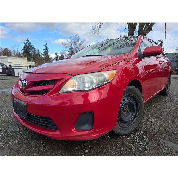 DUNCAN - 2013 TOYOTA COROLLA RED "REPO UNIT "281455 KMS - D032215