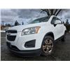 Image 1 : DUNCAN - 2014 CHEVROLET TRAX WHITE  155668 KMS - J158943