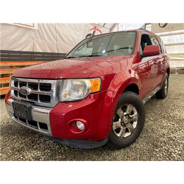 PARKSVILLE - 2010 FORD ESCAPE RED  280657 KMS - BA05901