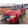 Image 3 : PARKSVILLE - 2010 FORD ESCAPE RED  280657 KMS - BA05901