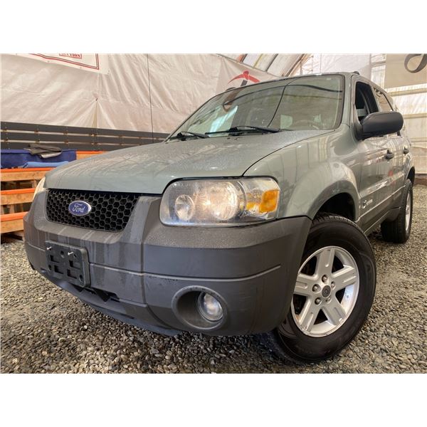 PARKSVILLE - 2006 FORD ESCAPE GREEN 208975 KMS - DD13336