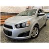 Image 1 : PARKSVILLE - 2015 CHEVROLET SONIC SILVER 214789 KMS - B169608