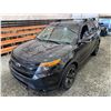 Image 4 : PARKSVILLE - 2014 FORD EXPLORER BLACK 246038 KMS - BB29928