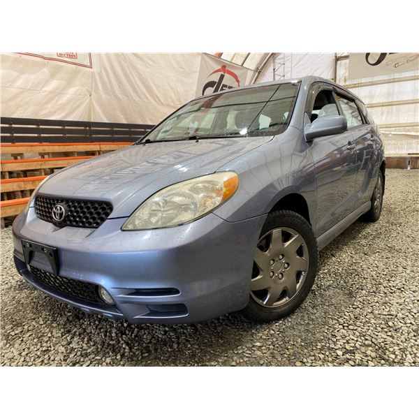 PARKSVILLE - 2004 TOYOTA COROLLA MATRIX BLUE 245900 KMS - B802768