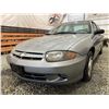 Image 2 : PARKSVILLE - 2004 CHEVROLET CAVALIER SILVER  193924 KMS - B139109