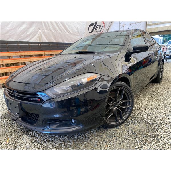PARKSVILLE - 2015 DODGE DART BLACK 233531 KMS - P435084