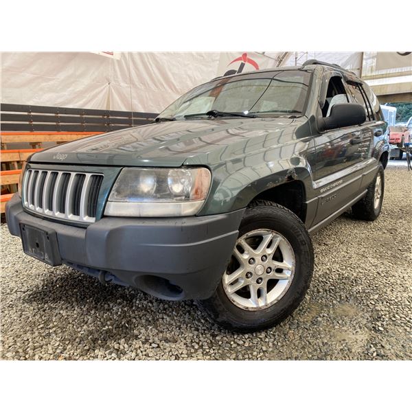 PARKSVILLE - 2004 JEEP GRAND CHEROKEE GREEN 208072 KMS - B131712