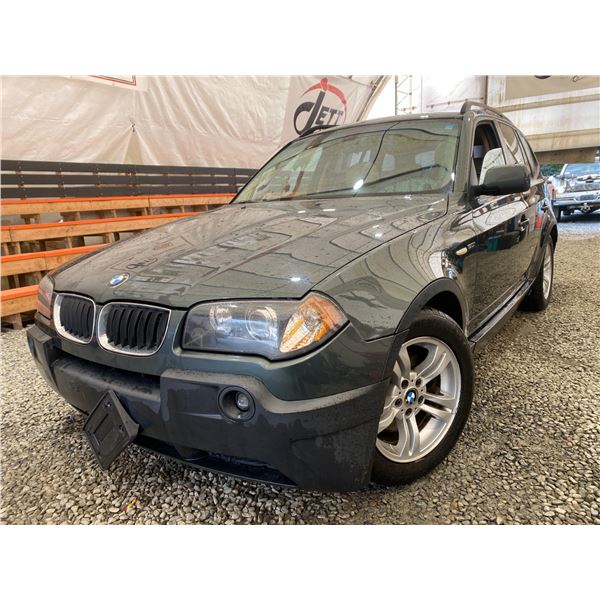 PARKSVILLE - 2005 BMW X3 GREY 223871 KMS - JD15650