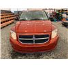 Image 6 : PARKSVILLE - 2007 DODGE CALIBER ORANGE  KMS - B551070