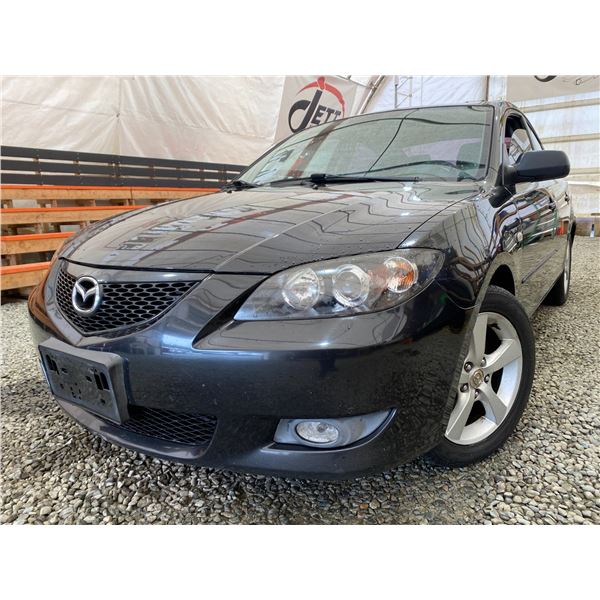 PARKSVILLE - 2005 MAZDA MAZDA3 BLACK 273583 KMS - B313384A