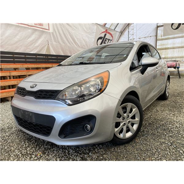 PARKSVILLE - 2013 KIA RIO SILVER 244907 KMS - D873629 "NO RESERVE"