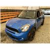 Image 3 : PARKSVILLE - 2012 MINI COUNTRYMAN BLUE 184700 KMS - BL58762