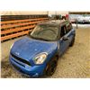 Image 4 : PARKSVILLE - 2012 MINI COUNTRYMAN BLUE 184700 KMS - BL58762