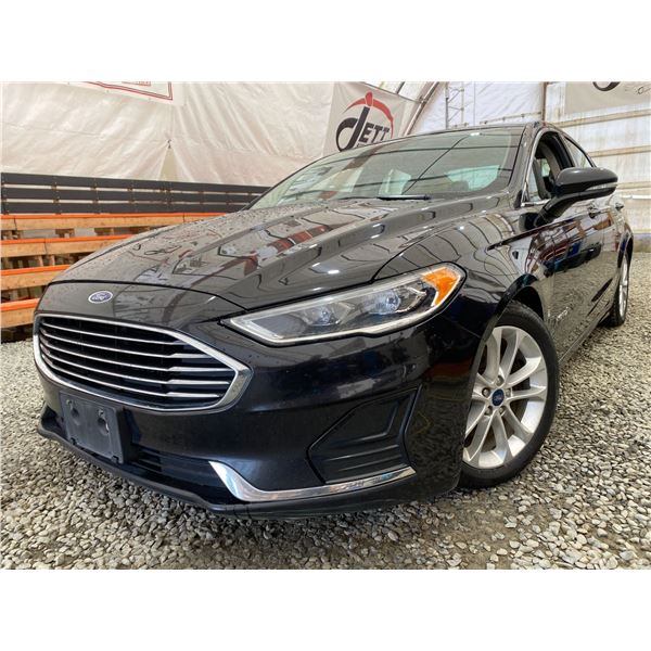 PARKSVILLE - 2019 FORD FUSION BLACK 177760 KMS "REPO" - J155649