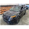 Image 4 : PARKSVILLE - 2014 FORD EXPLORER BLACK 246038 KMS - BB29928