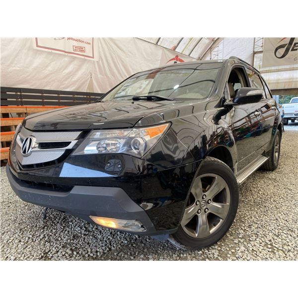 PARKSVILLE - 2008 ACURA MDX BLACK 373045 KMS - B005998