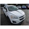 Image 6 : DUNCAN - 2014 CHEVROLET TRAX WHITE  155668 KMS - J158943