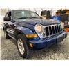 Image 8 : PARKSVILLE - 2005 JEEP LIBERTY BLUE 172219 KMS - D560516