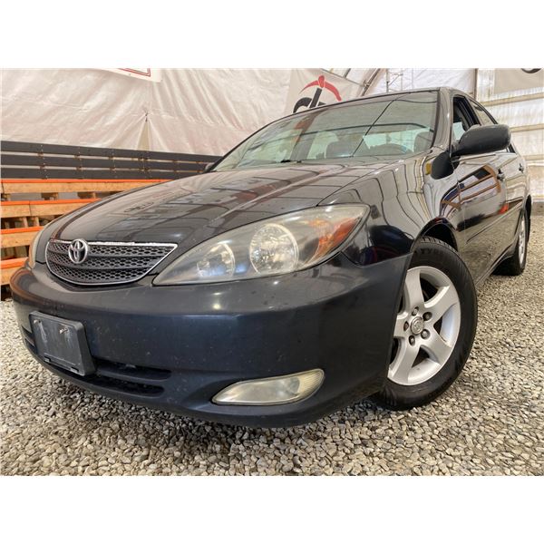 PARKSVILLE - 2004 TOYOTA CAMRY BLACK 382936 KMS - B501034