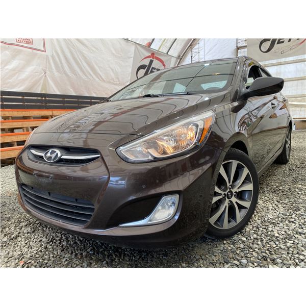 PARKSVILLE - 2015 HYUNDAI ACCENT BROWN 207554 KMS - J811460