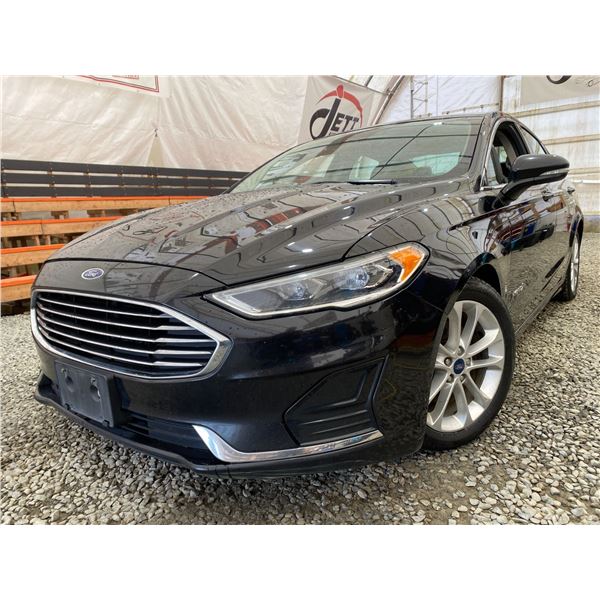 PARKSVILLE - 2019 FORD FUSION BLACK 177760 KMS "REPO" - J155649