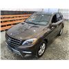 Image 4 : PARKSVILLE - 2015 MERCEDES-BENZ ML-CLASS BROWN 136614 KMS - D613676