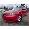 Image 1 : DUNCAN - 2006 MAZDA 3 RED "NO RESERVE" 346404 KMS - J414088