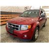 Image 3 : PARKSVILLE - 2012 FORD ESCAPE RED 286450 KMS - BB07697