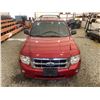 Image 7 : PARKSVILLE - 2012 FORD ESCAPE RED 286450 KMS - BB07697
