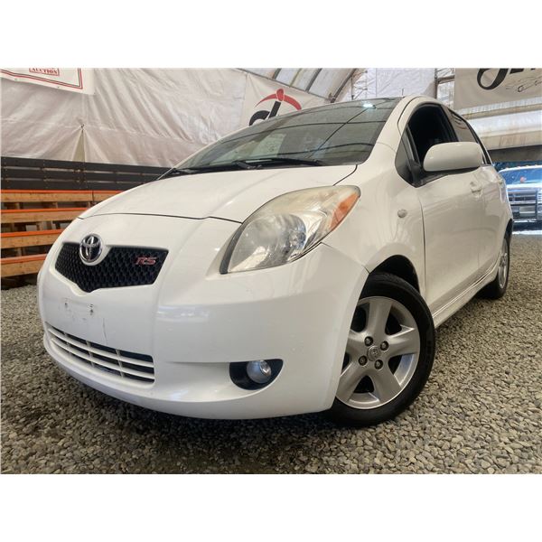 PARKSVILLE - 2007 TOYOTA YARIS WHITE 297753 KMS - B078877