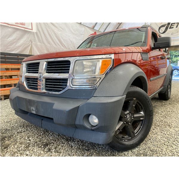 PARKSVILLE - 2007 DODGE NITRO ORANGE 216187 KMS - B589959