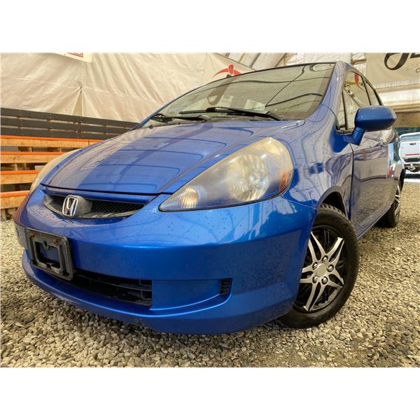 PARKSVILLE - 2008 HONDA FIT BLUE 193936 KMS - B812860