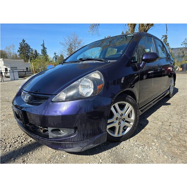 DUNCAN - 2008 HONDA FIT BLUE 217763 KMS - J804059