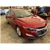 Image 9 : PARKSVILLE - 2019 CHEVROLET MALIBU RED 94569 KMS - D223102
