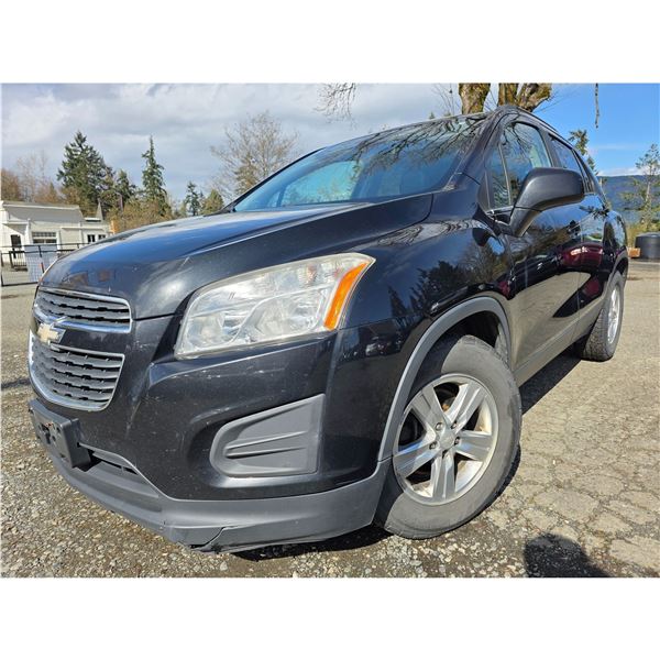 DUNCAN - 2014 CHEVROLET TRAX BLACK  291228 KMS - D184900