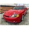 Image 3 : PARKSVILLE - 2003 HYUNDAI TIBURON RED 274861 KMS - B097733