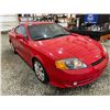 Image 9 : PARKSVILLE - 2003 HYUNDAI TIBURON RED 274861 KMS - B097733