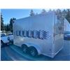 Image 5 : PARKSVILLE - 2019 ALCOM LLC 14FT CARGO TRAILER SILVER - P019810