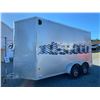 Image 6 : PARKSVILLE - 2019 ALCOM LLC 14FT CARGO TRAILER SILVER - P019810