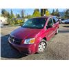 Image 2 : DUNCAN - 2009 DODGE GRAND CARAVAN RED "NO RESERVE" 264100 KMS - D530847