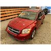 Image 4 : PARKSVILLE - 2007 DODGE CALIBER RED 209760 KMS - B142398