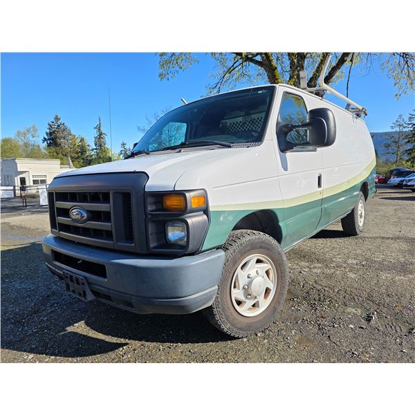 DUNCAN - 2013 FORD E-250 WHITE  187413 KMS "NO RESERVE" - DA93802