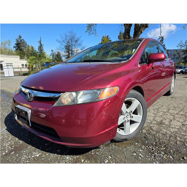 DUNCAN - 2006 HONDA CIVIC  RED 329979 KMS - D808190