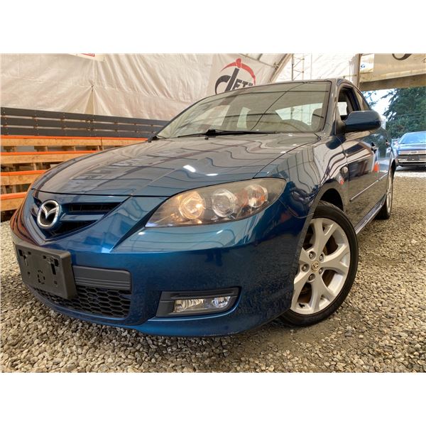 PARKSVILLE - 2007 MAZDA MAZDA3 BLUE 144580 KMS - B759992